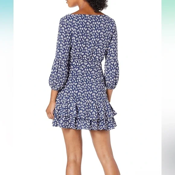 LIKE NEW • Likely • Casimira Mini Dress Floral Blue and Pink - Picture 3 of 9